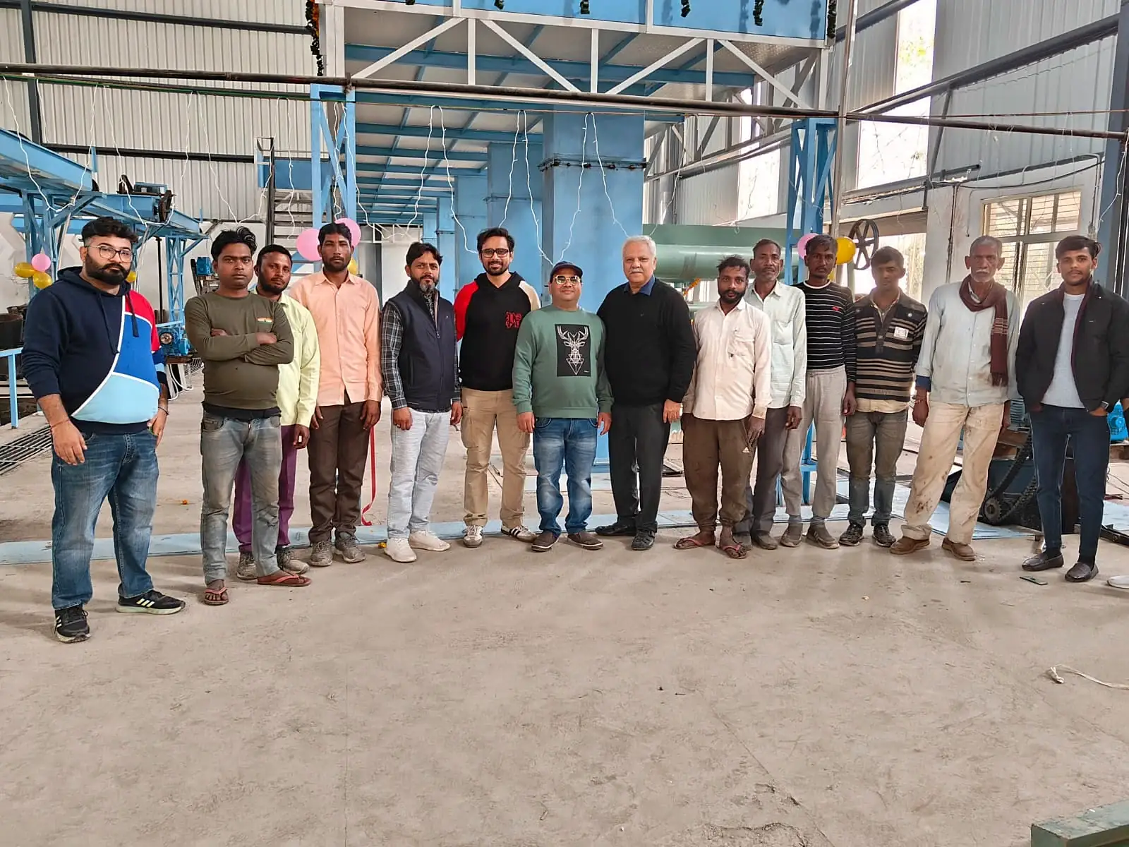 The Farming Wagon team at the plant